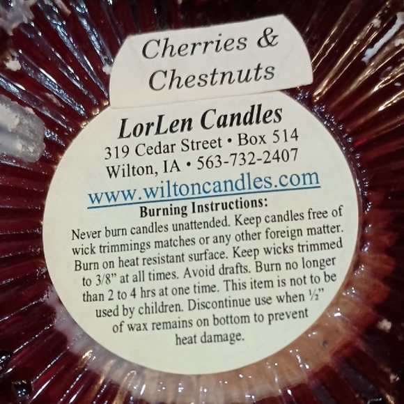 Heart-Shaped Red Glass Candle Holder And New White Votive Candle - Picture 2 of 8